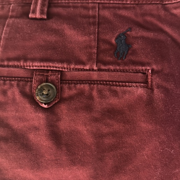 Lightly worn men’s Ralph Lauren Chino’s burgundy size 38/30 - Picture 2 of 5